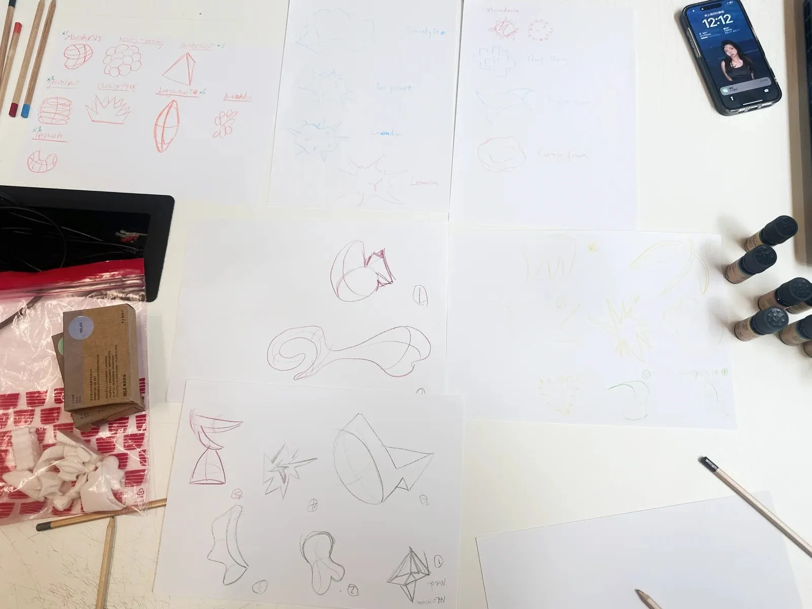 Shape sketches — voted by smell